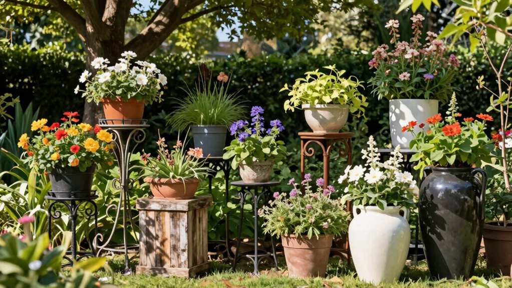 enhance garden visual depth