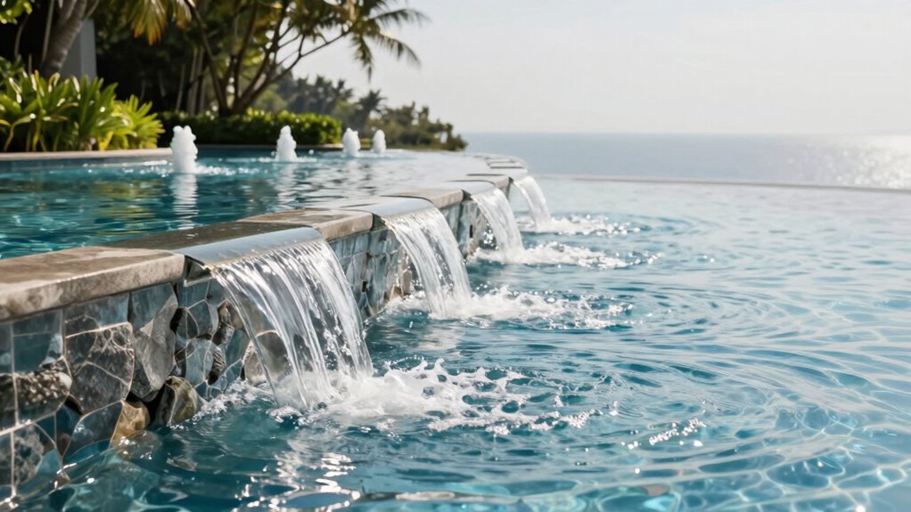 enhancing pool aesthetic and tranquility