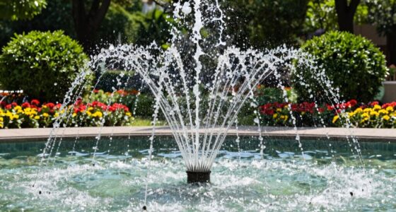 fountains create dynamic landscapes