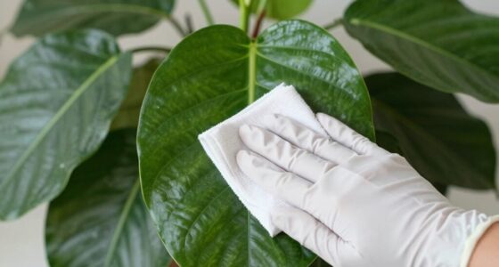 gentle leaf cleaning technique