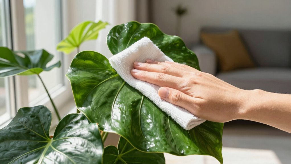 gentle thorough leaf cleaning