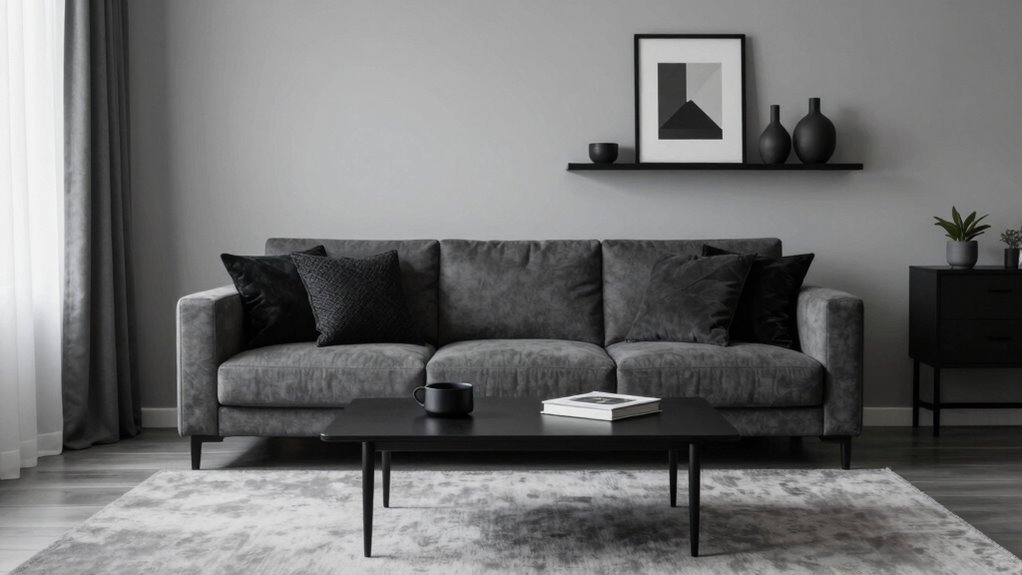 harmonious minimalist monochrome decor