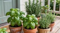 herb garden by door