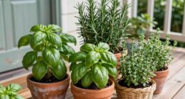 herb garden by door
