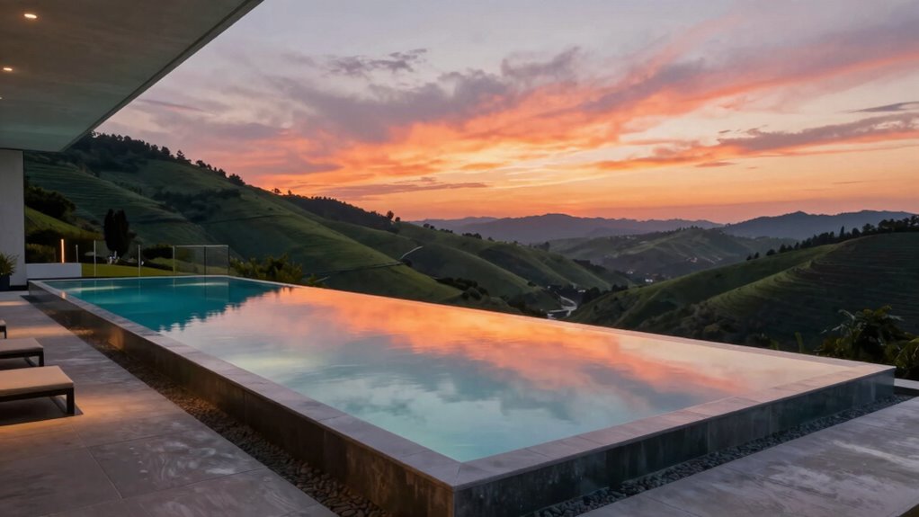 hillside infinity pool designs