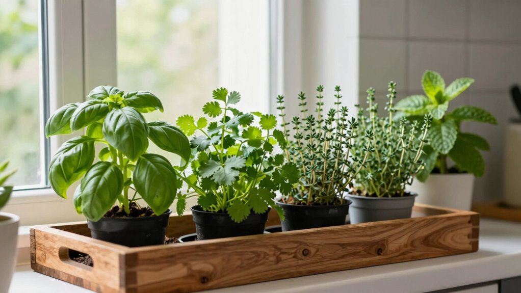 indoor herb and vegetable gardening