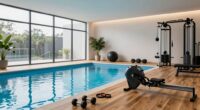 integrate pool and gym