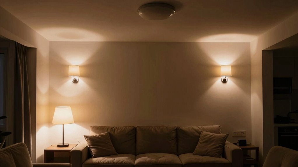 layered lighting enhances small spaces