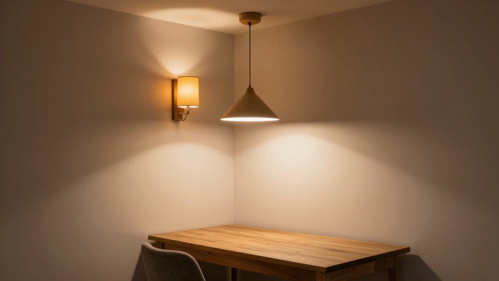 layered lighting for small rooms