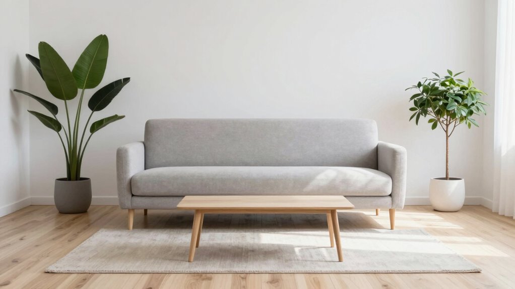 leggy furniture enhances small spaces