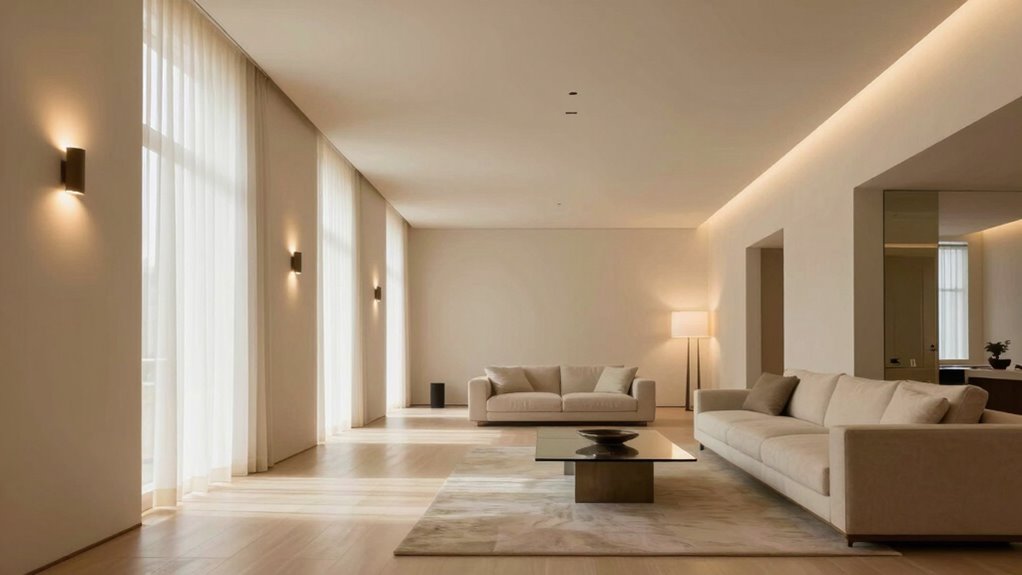 lighting creates spacious perception