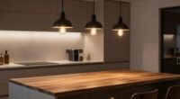 lighting defines kitchen ambiance
