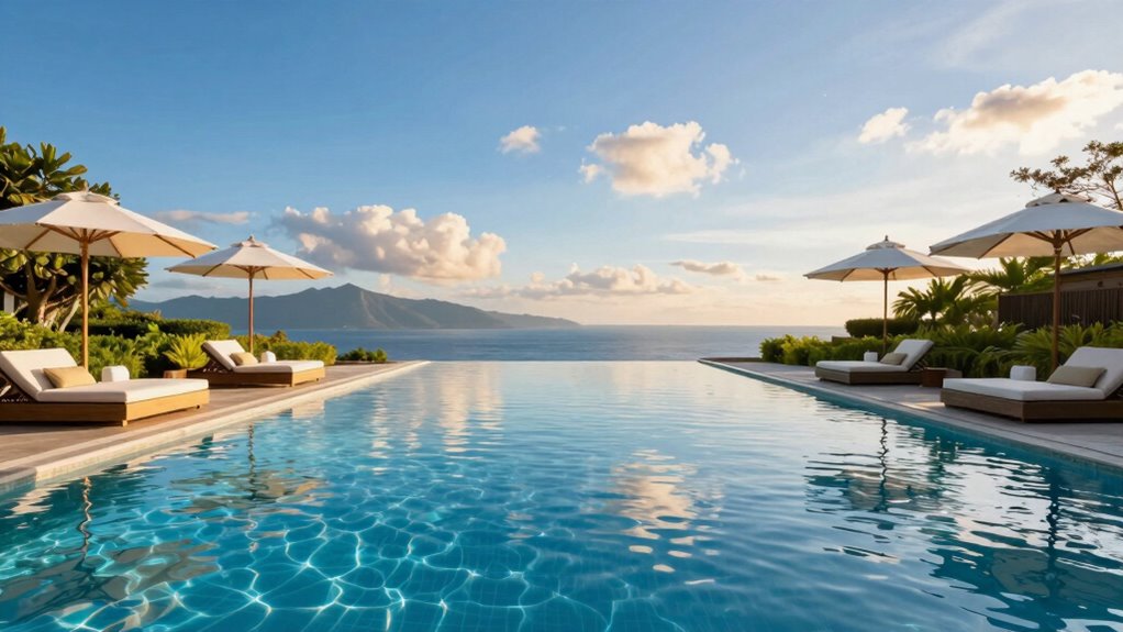luxurious infinity pool retreat