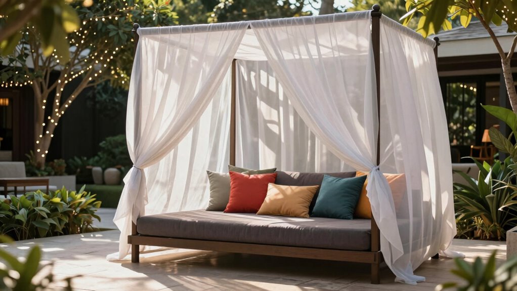luxurious outdoor canopy fabrics