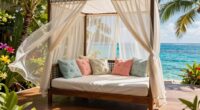 luxurious outdoor lounging spaces