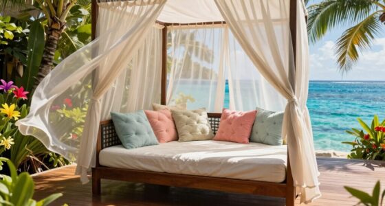 luxurious outdoor lounging spaces