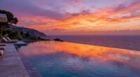 luxurious panoramic pool vistas
