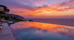 luxurious panoramic pool vistas