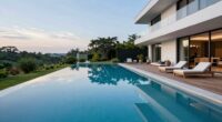 luxury modern pool design