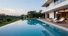 luxury modern pool design