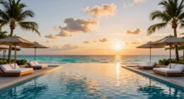 luxury poolside oasis