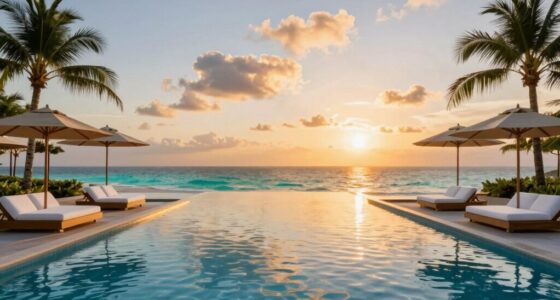 luxury poolside oasis