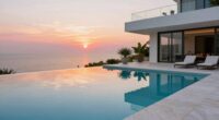 luxury small scale infinity pools