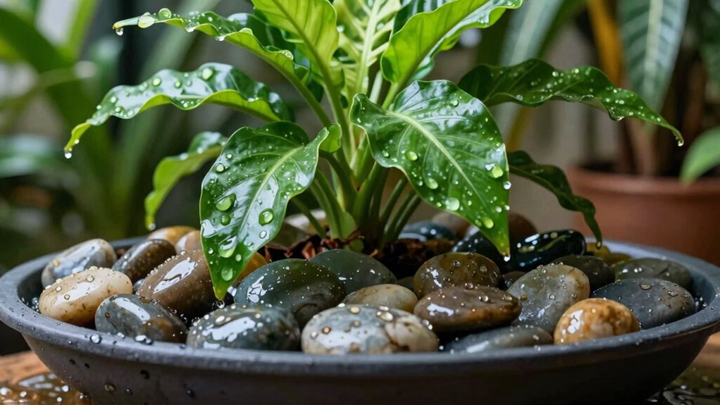 maintain proper pebble moisture