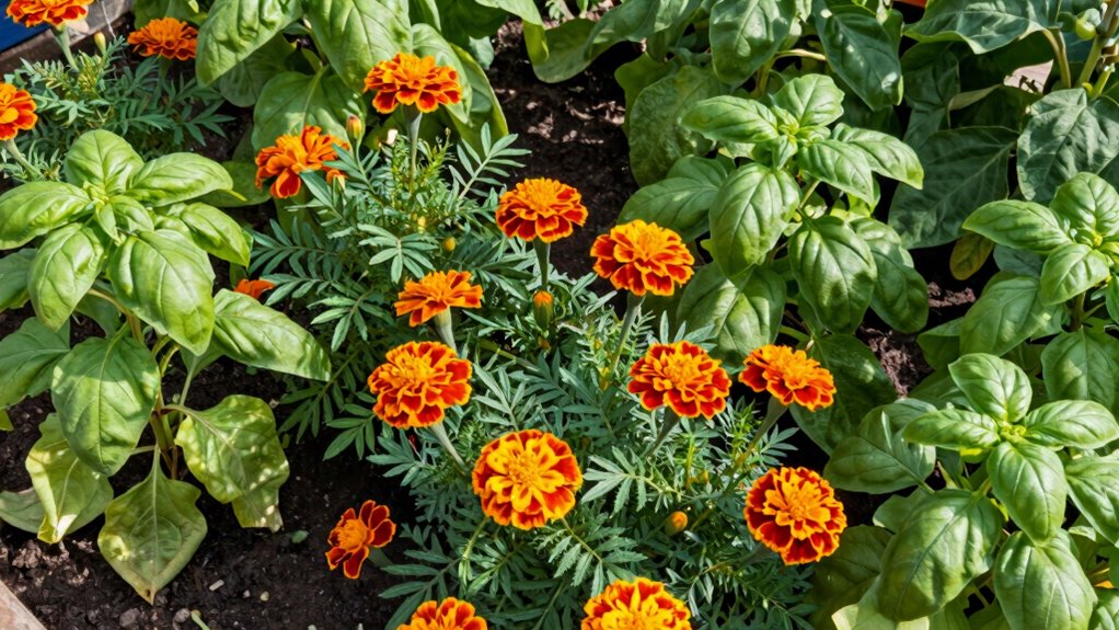 marigolds enhance pest control