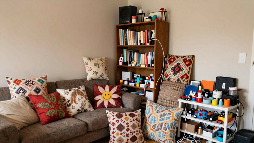 minimal accessories create spaciousness