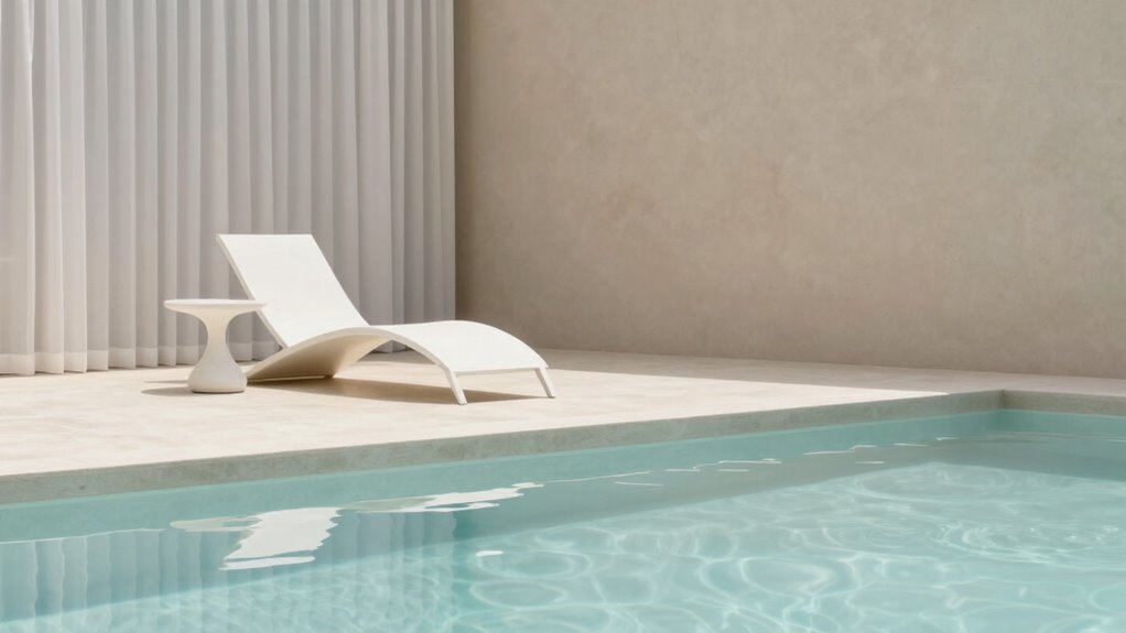 minimalist tranquil pool environment
