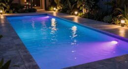 modern outdoor pool lighting