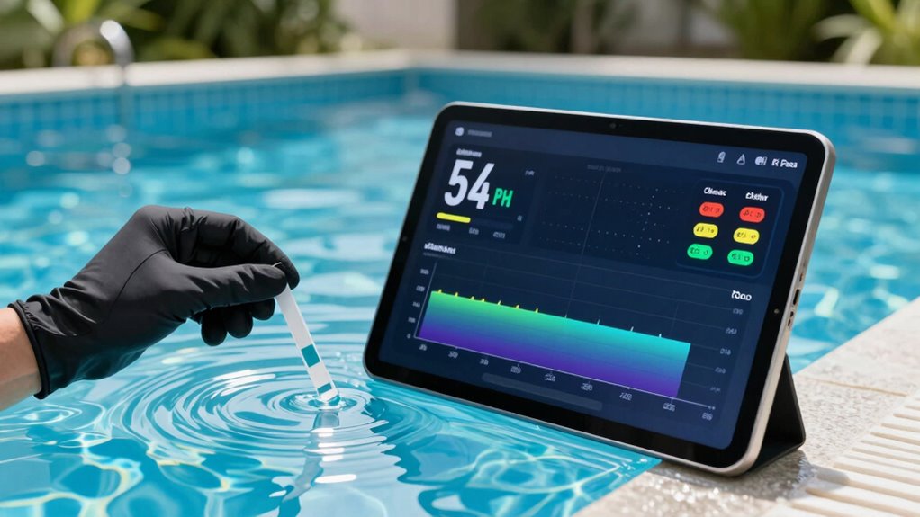 monitor pool chemical levels