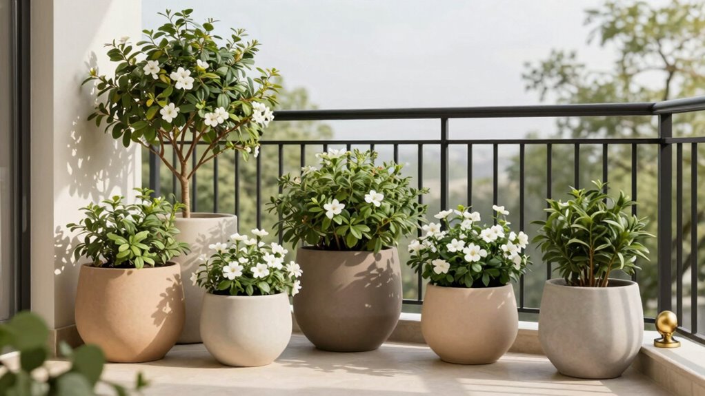 neutral elegant balcony decor