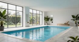 open airy indoor pool