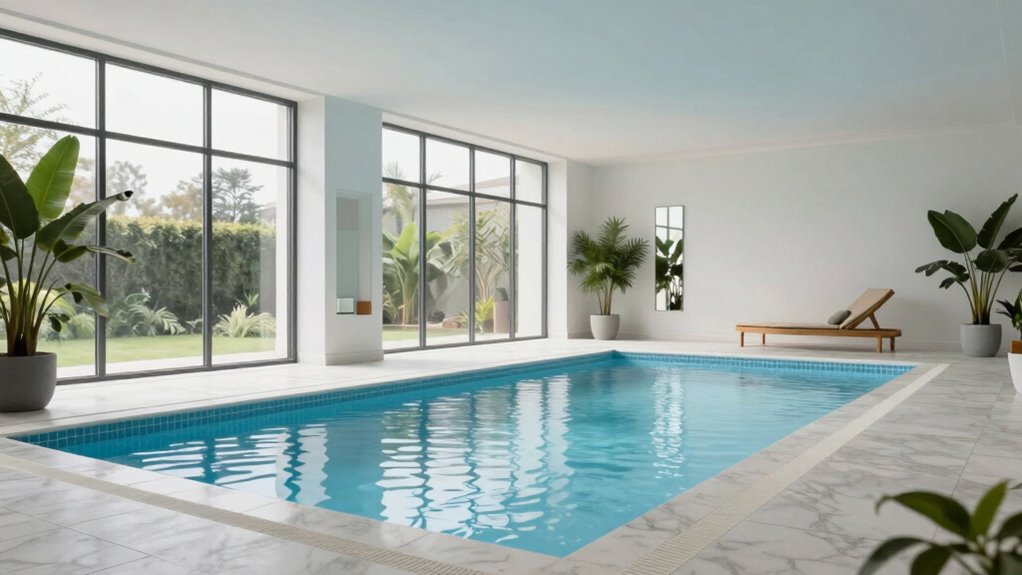 open airy indoor pool