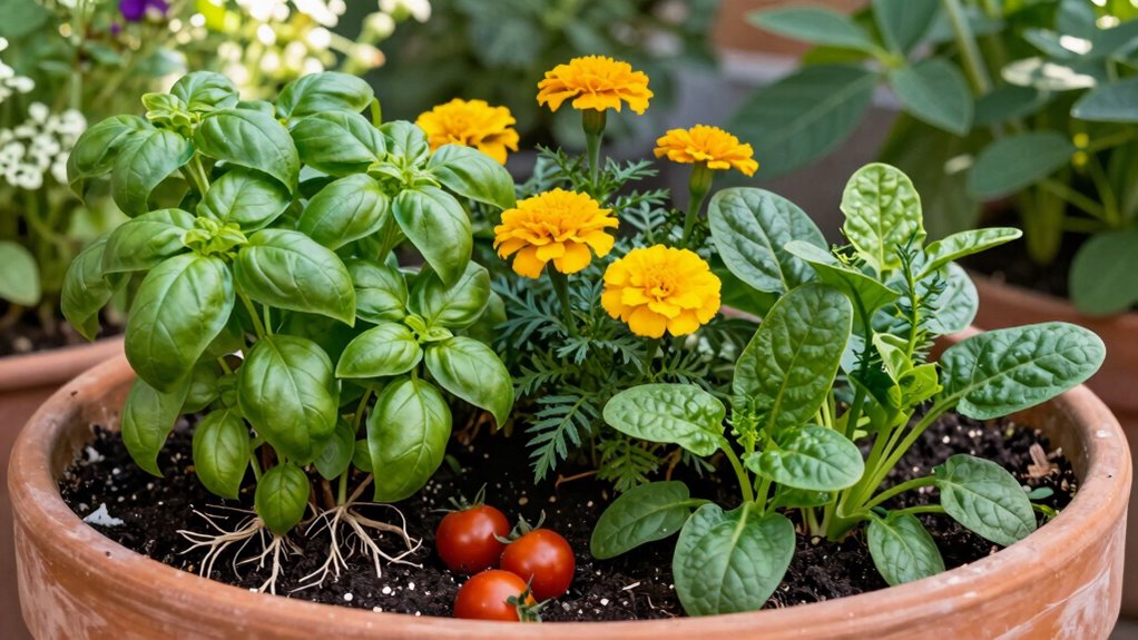 optimal container plant spacing