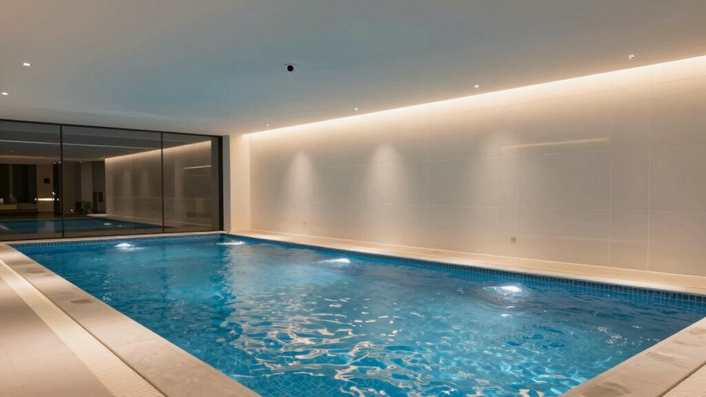 optimal lighting for pools