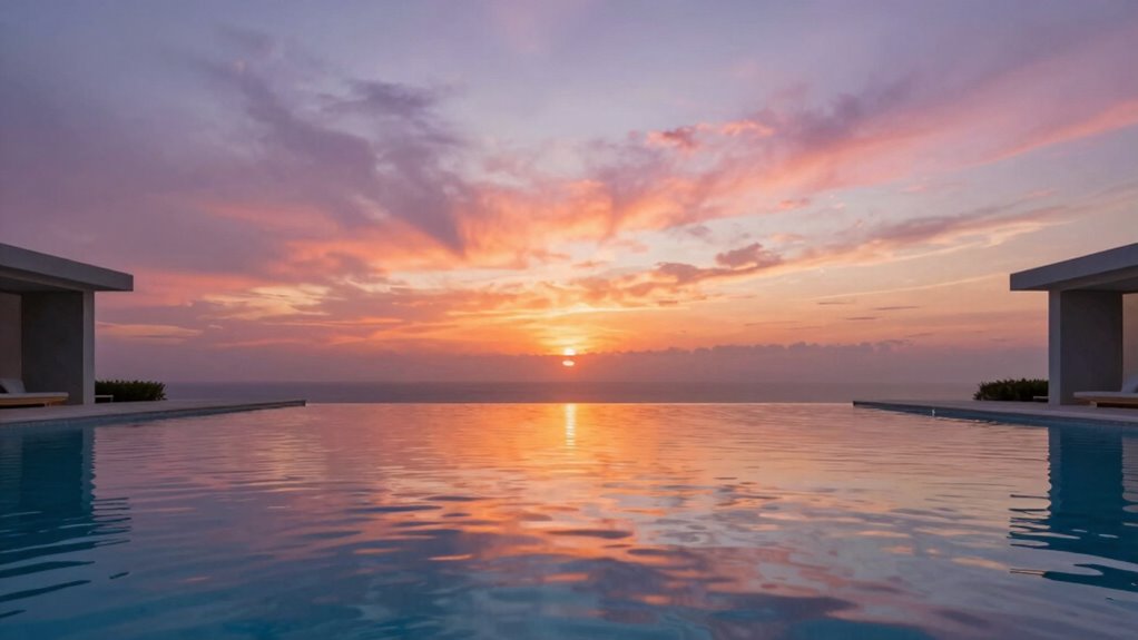 optimal sunset pool positioning