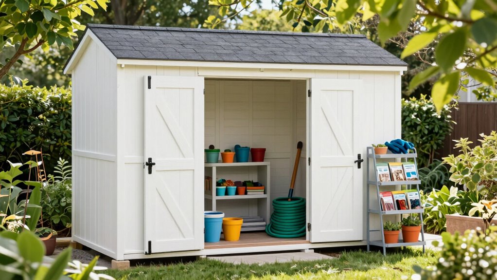 organized protected gardening storage