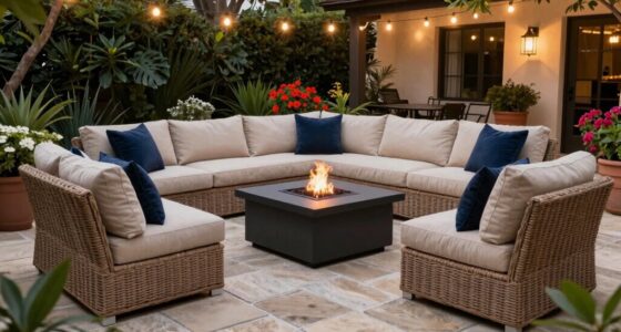 outdoor sectional patio design