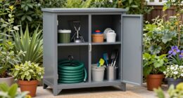 outdoor storage cabinet organization