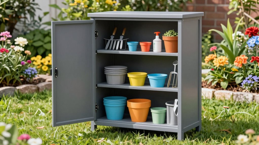 outdoor storage enhances yard organization
