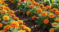 plant marigolds among vegetables