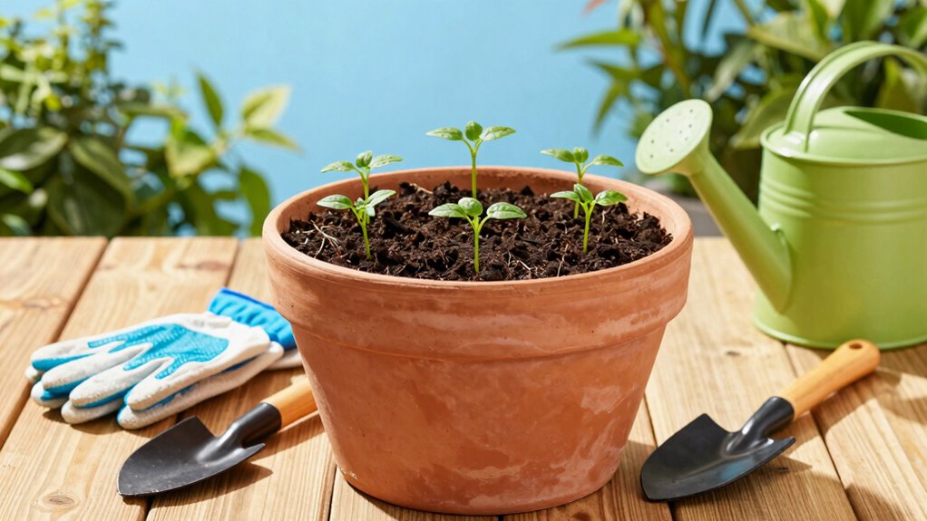 plant water mulch protect