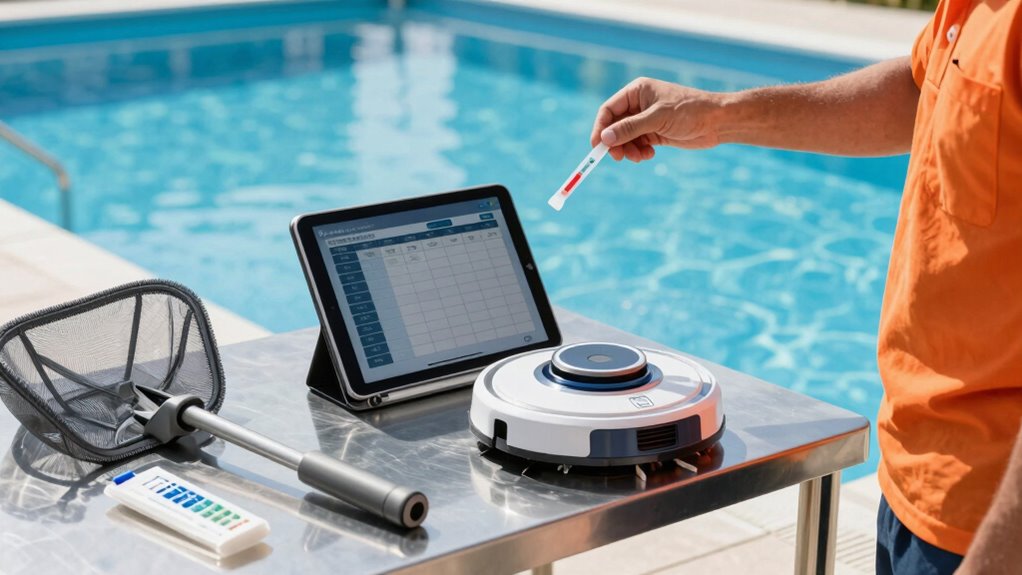 pool maintenance task tracking