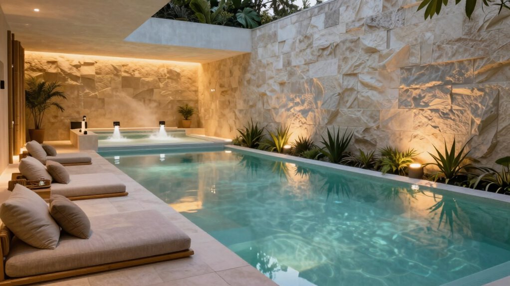relaxing spa lighting ambiance