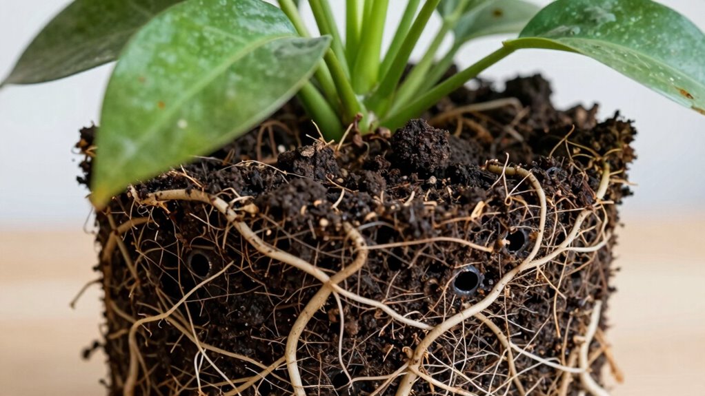 repot loosen prune regularly