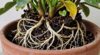 roots circling pot edges