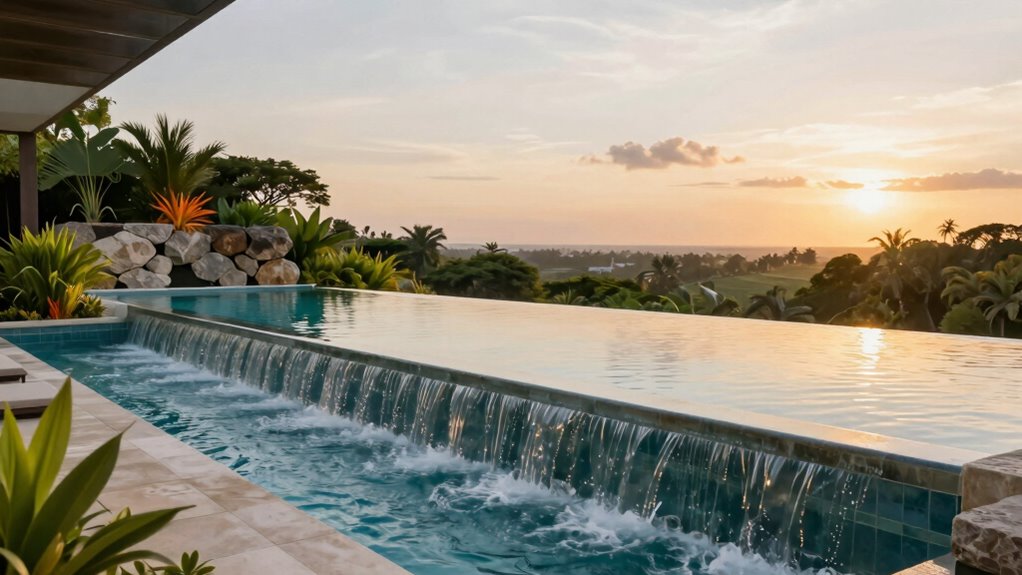 seamless water feature integration